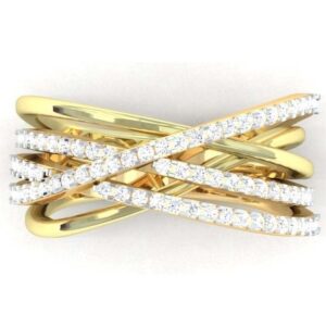 yellow gold 18kt diamond ring