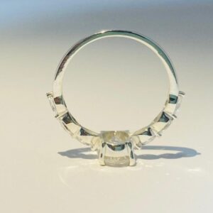 Moissonite DIAMOND LADIES RING Silver 925
