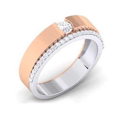 Rose gold Diamond Ring Ladies band