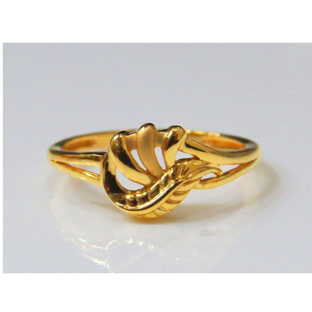22kt Gold Plain Casting Ladies Ring