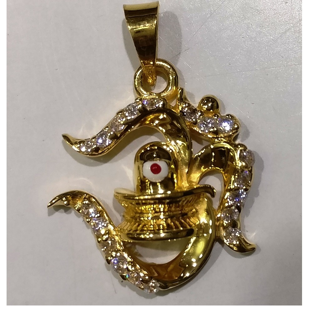 22kt gold casting hindi om pendant