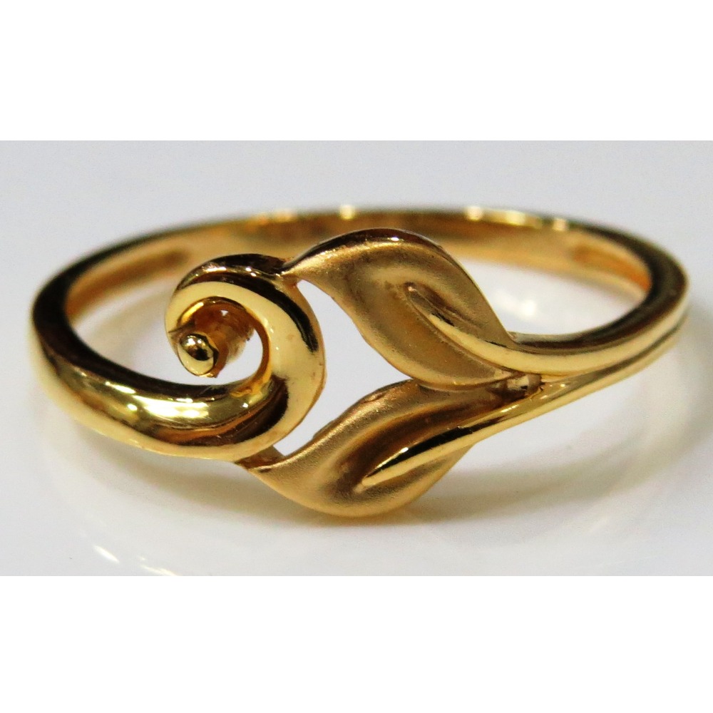 22kt plain gold casting ladies ring plr-8
