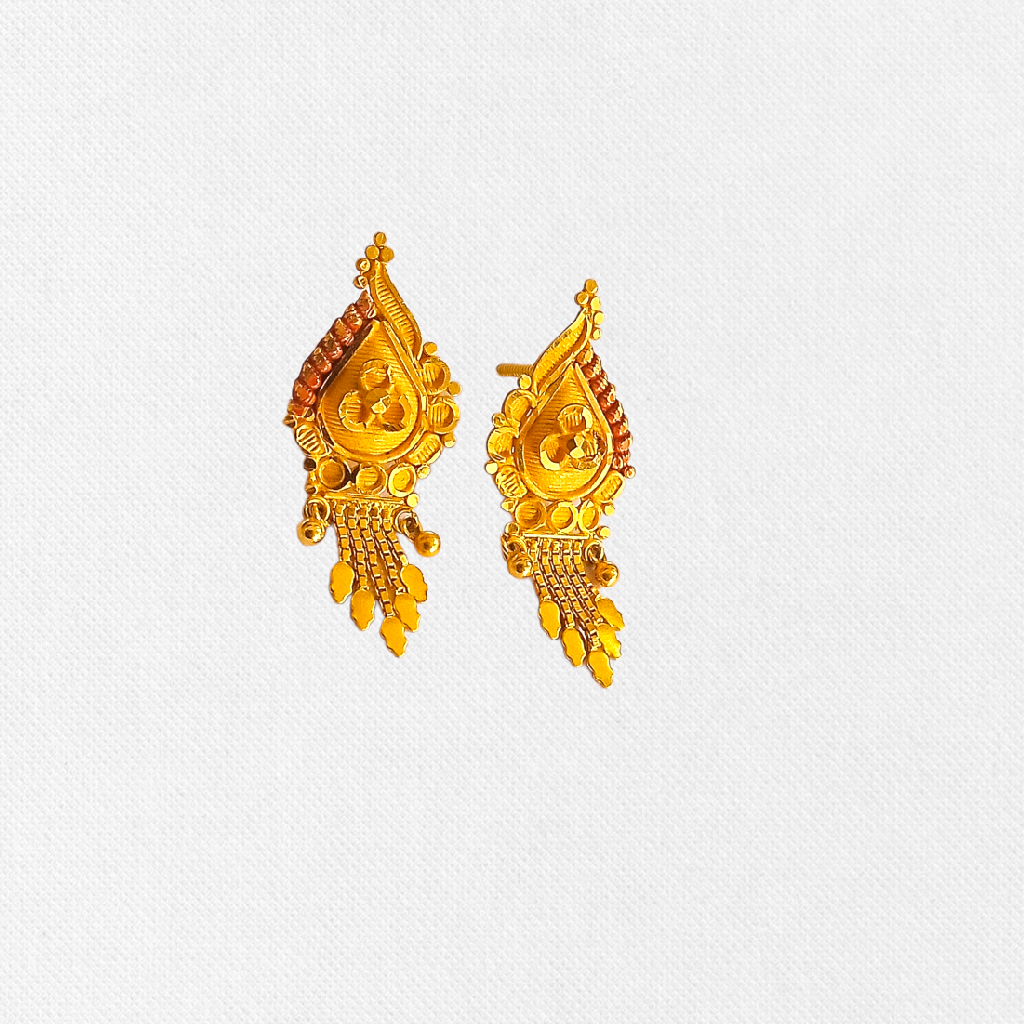 Gold Daily wear design Earring