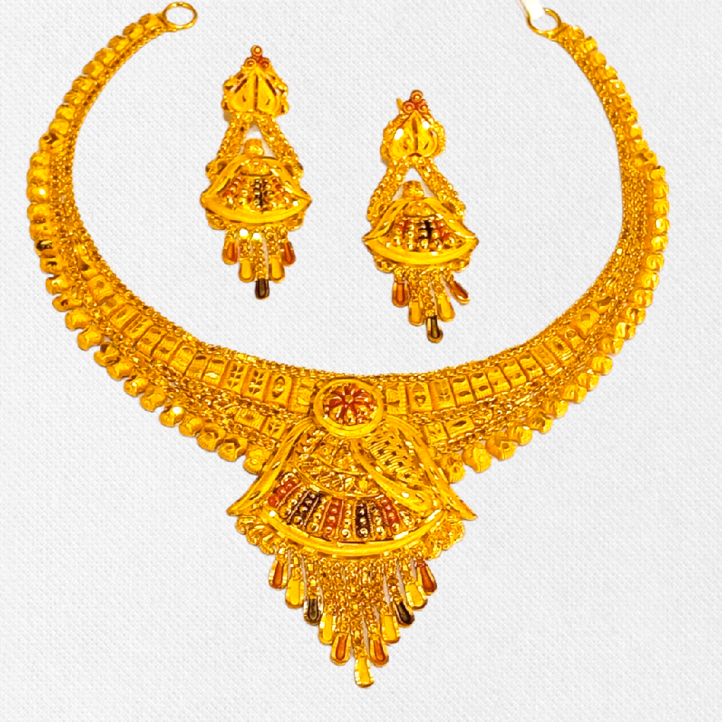 Gold bridal set