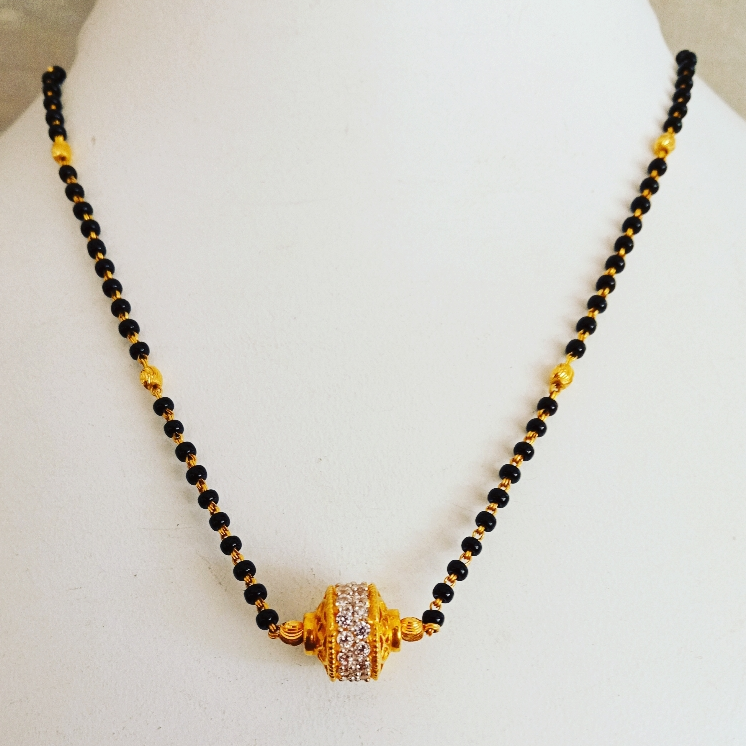 Gold mangalsutra antique  design