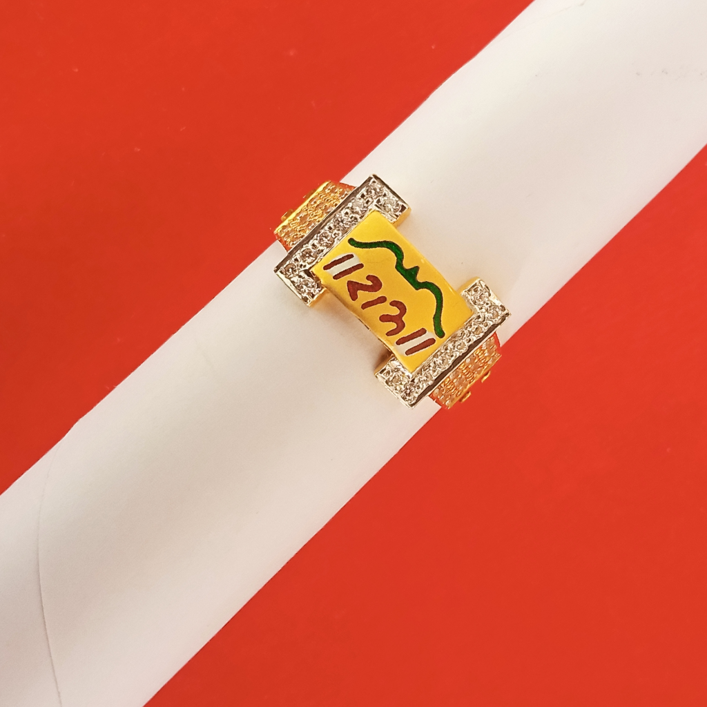 916 gold Ram ring for men