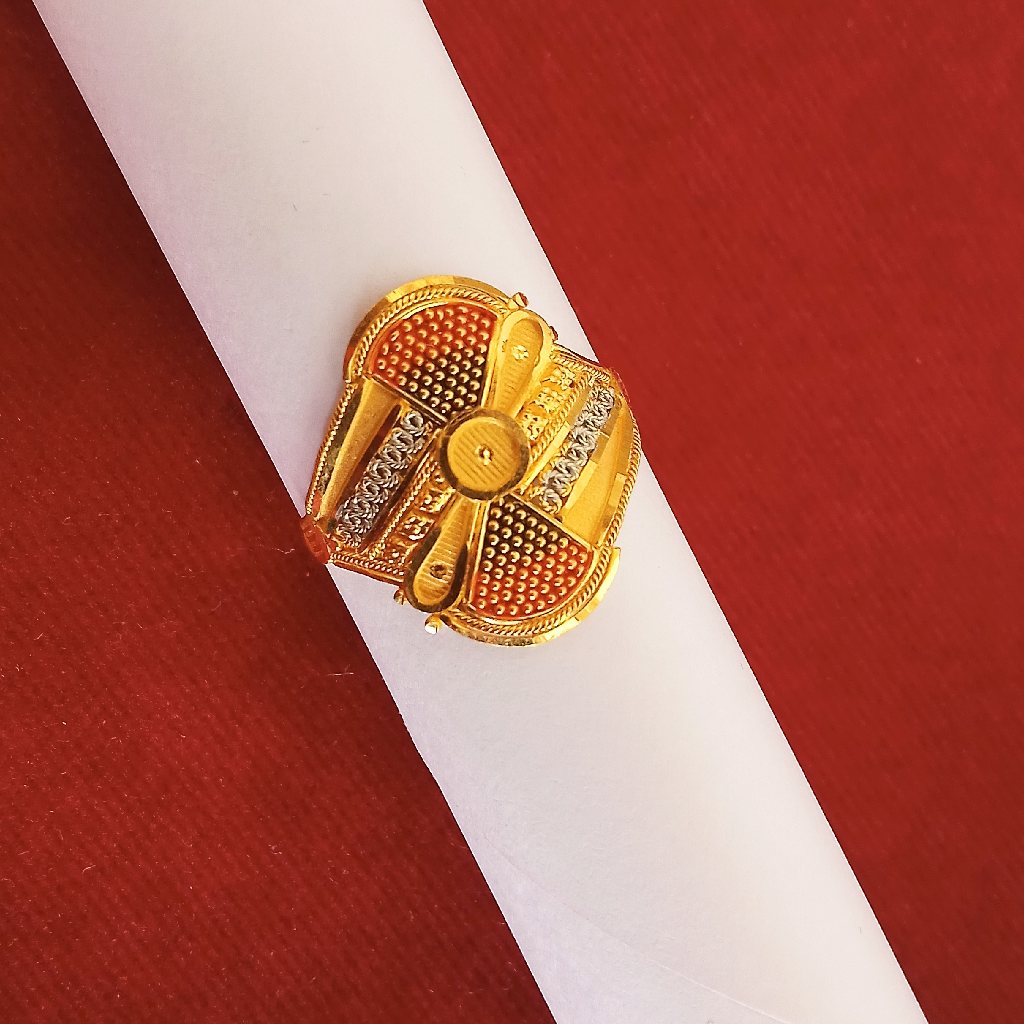 916 Gold Kalkati Design Ring