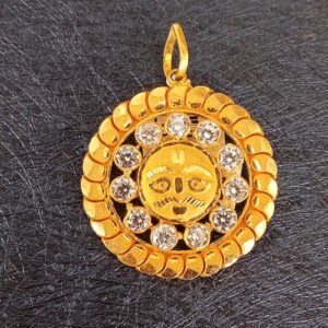 Gold sun pendants