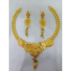 22kt yellow gold designer necklace set bj-n14