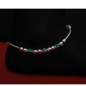 Light weight 925 Silver Antique Payal