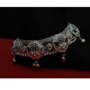 Traditional Indian 925 Silver Jhumka Payal