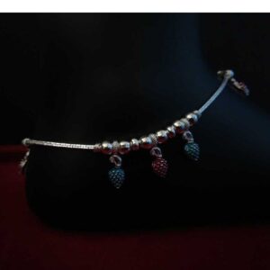 Silver Indian Stylish Heart Payal