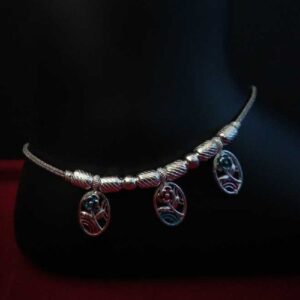 Silver Indian Rose Payal