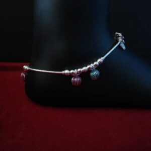 Silver Indian Ladies Designer Modern Moti Payal