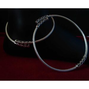 Silver Natural Designer Kada Payal