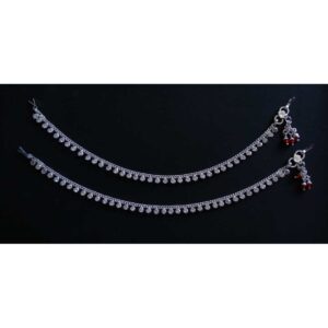 Silver Attractive Indian Oxidised Payal
