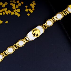 gold lion design Gents bracelet 32