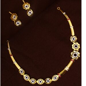 gold fashionable diamond Necklace set  30