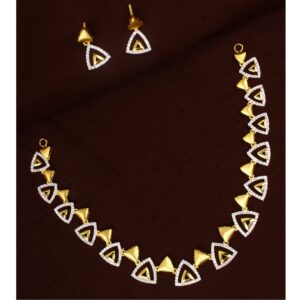 18k Gold Unique Necklace Set