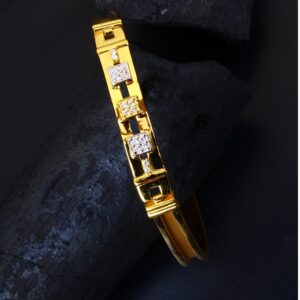 gold simple cZ diamond Bracelet 23