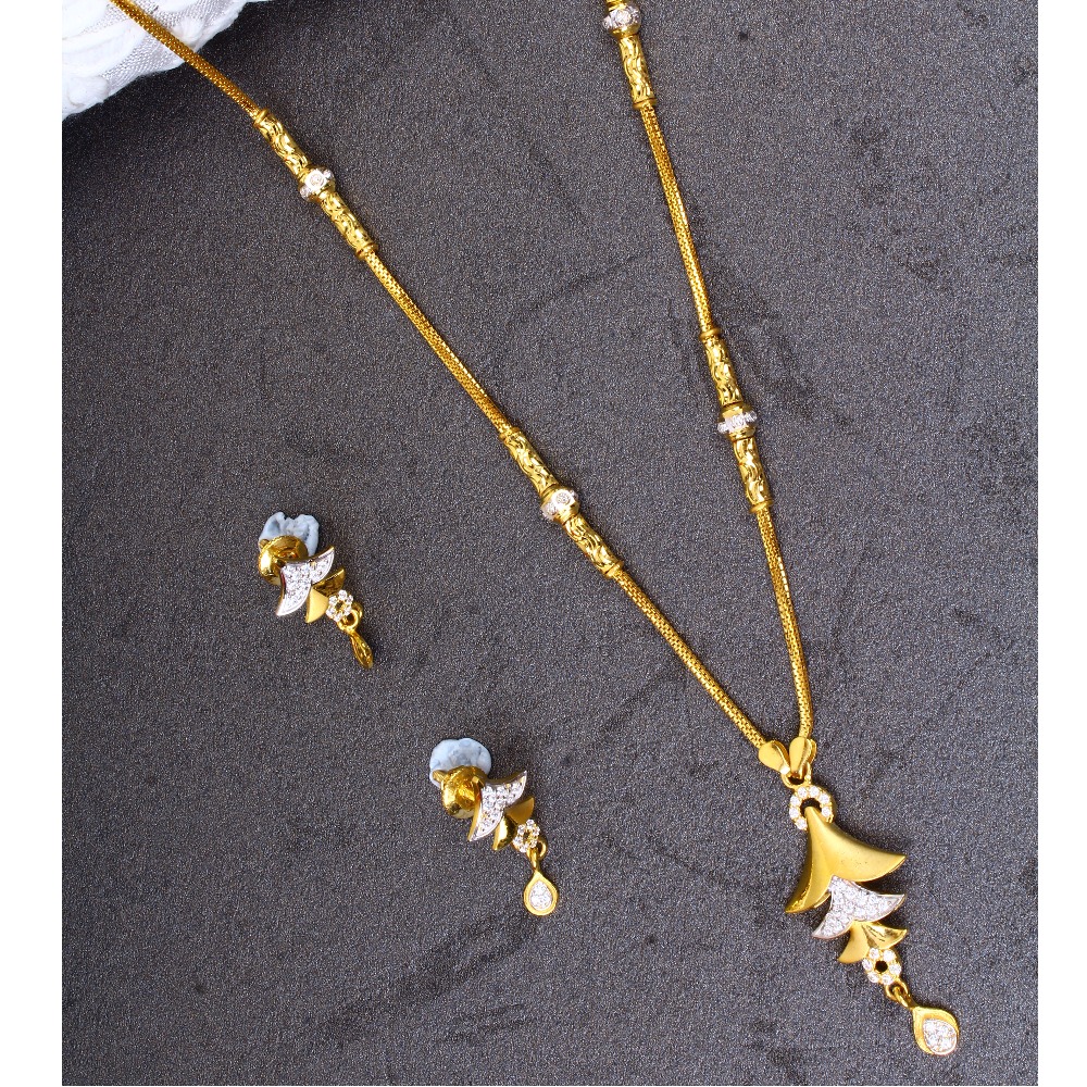 18k Gold Classy Necklace Set For women
