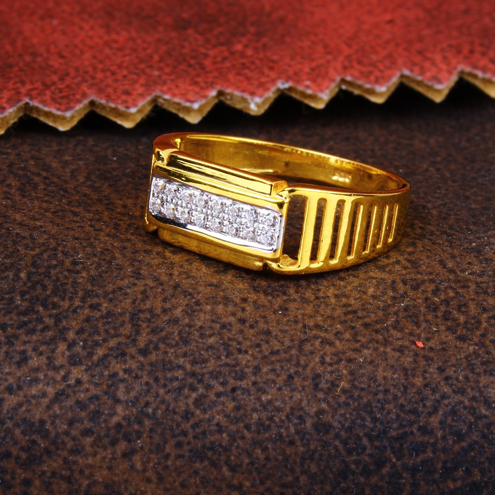 Gold classy CZ diamond Rings 142