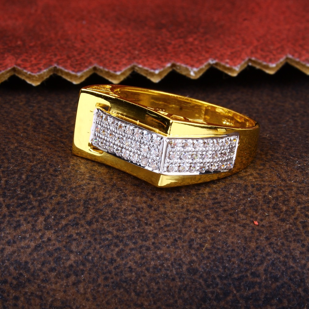 gold simple and classy CZ diamond Ring 140