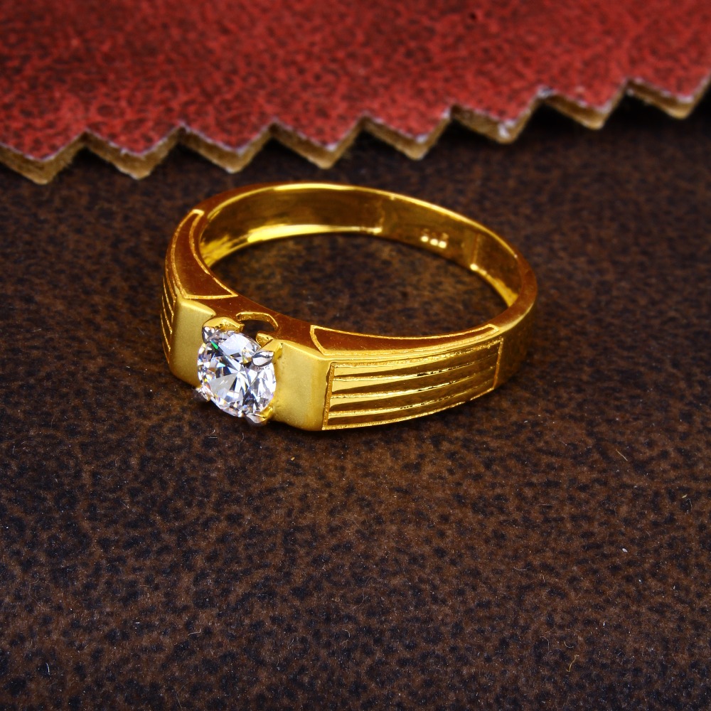 gold cZ diamond Ring 128