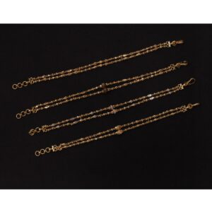 22KT Gold Double Line Ladies Bracelet LK002