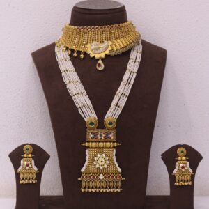 22Kt Gold Bridal Necklace Set BC006