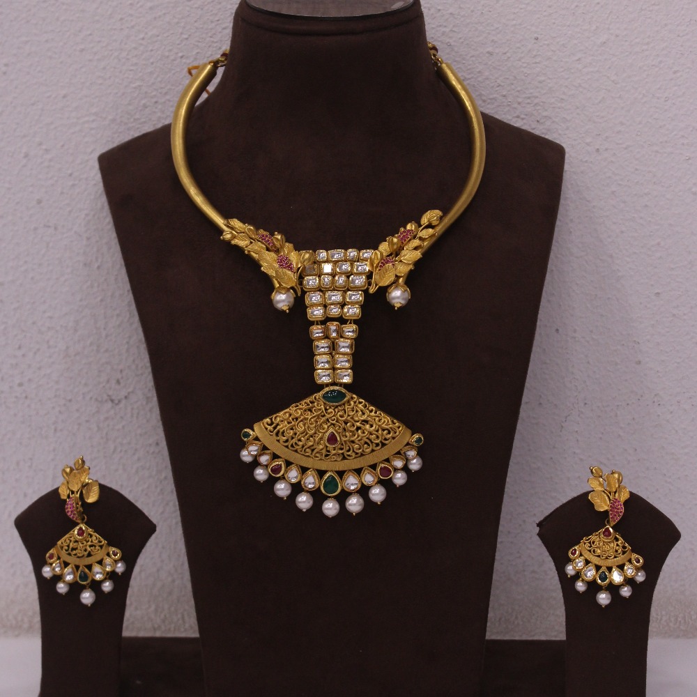 916 gold designer wedding necklace set bc003
