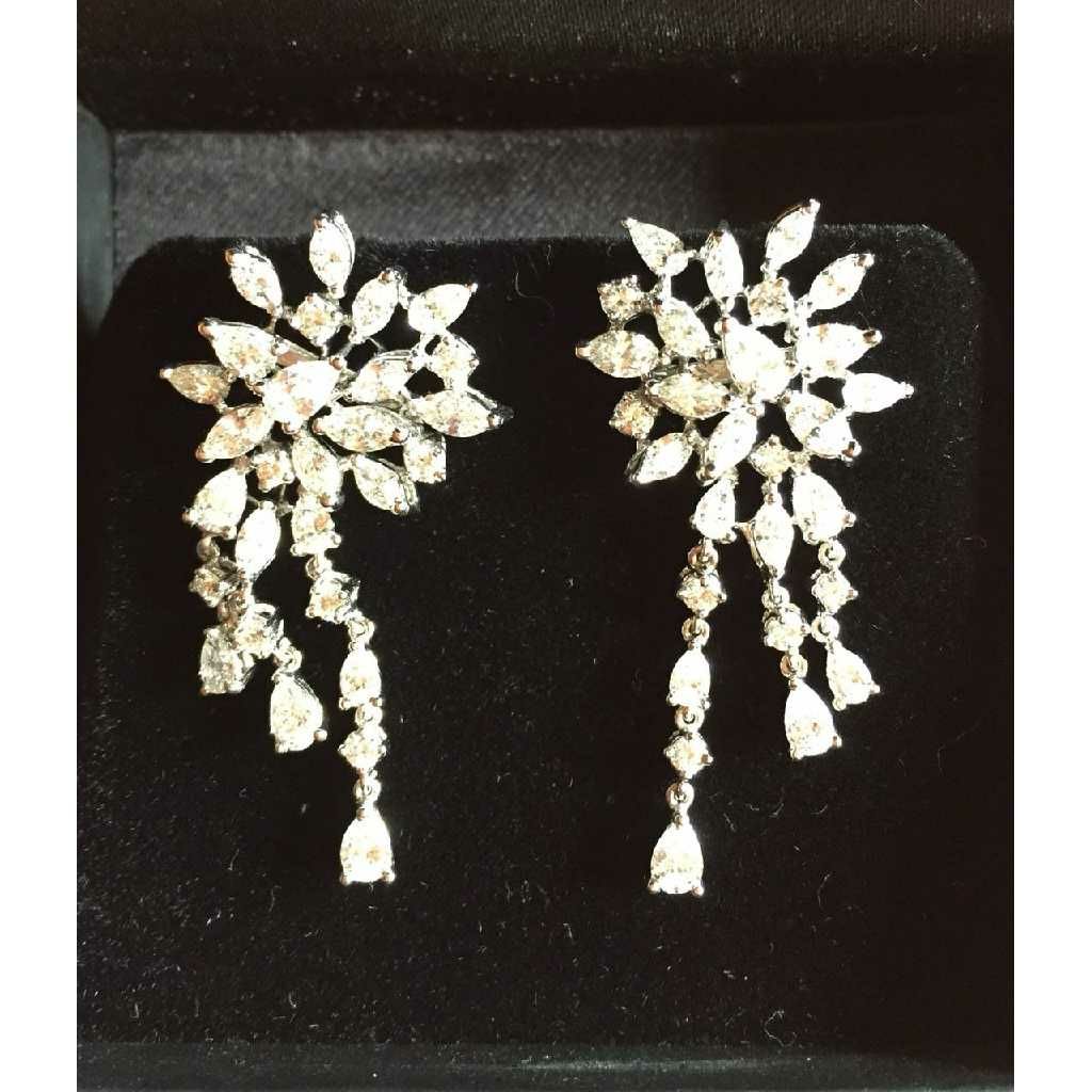 916 Gold Diamond Bridal Earrings
