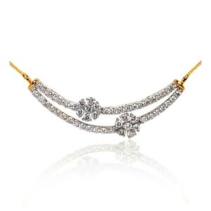 Delicate Gold Diamond Mangalsutra Pendant