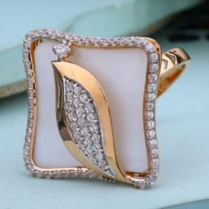 18KT Rose Gold Classic Ladies Ring RLR973