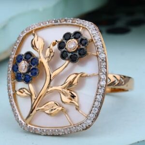 18KT Rose Gold Ladies Ring RLR972