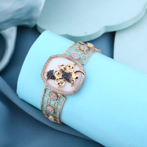 750 Rose Gold Hallmark Delicate Ladies Kada RLKB445