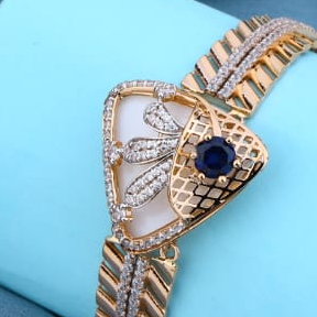 750 Rose Gold Hallmark Classic Ladies Kada RLKB443