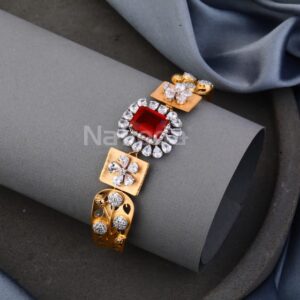 750 Rose Gold Stylish Ladies Kada RLKB441