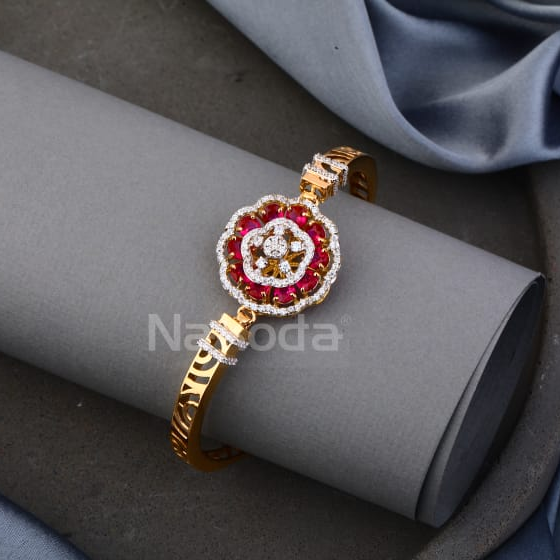 750 Rose Gold Fancy Ladies Kada RLKB439