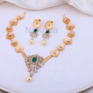 750 Rose Gold Hallmark Stylish Necklace RN432
