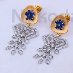 750 Rose Gold Hallmark Designer Necklace RN427