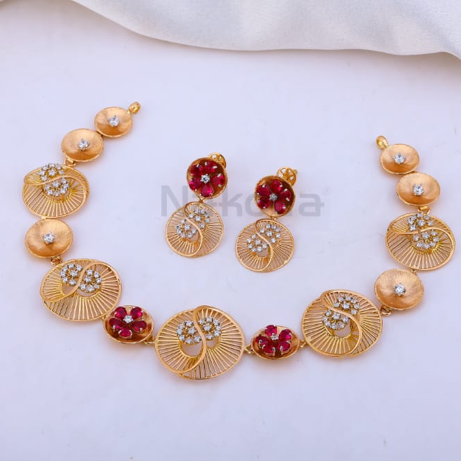 750 Rose Gold Hallmark Necklace RN425