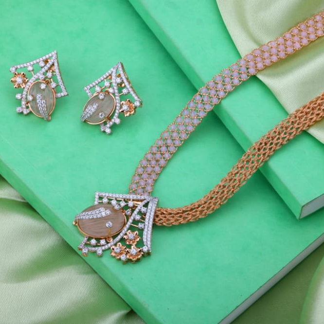 750 Rose Gold Designer Necklace RN419