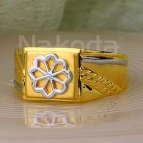 22KT Gold Mens Delicate Plain Ring MPR305 - Image 2