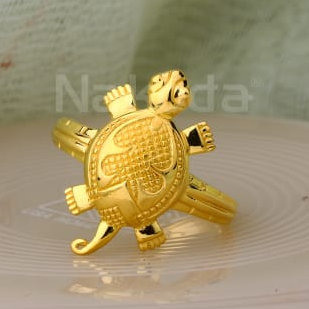22KT Gold Mens Plain Ring MPR302 - Image 2