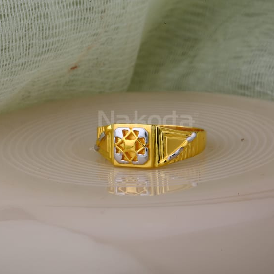 916 Gold CZ Hallmark Mens Plain Ring MPR295