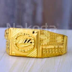916 Gold Hallmark Classic Mens Plain Ring MPR279