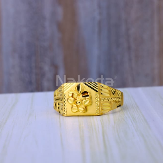 22KT Gold Hallmark Gorgeous Mens Plain Ring MPR252