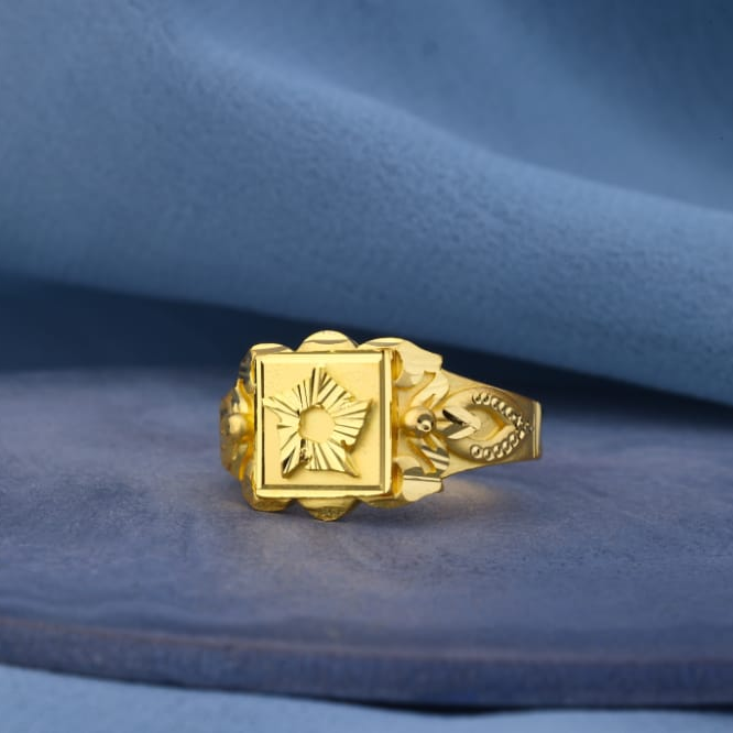 22KT Gold Hallmark Fancy Mens Plain Ring MPR251