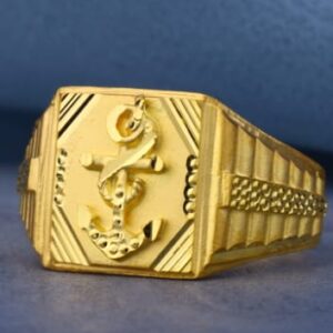 22KT Gold Hallmark Exclusive Mens Plain Ring MPR250
